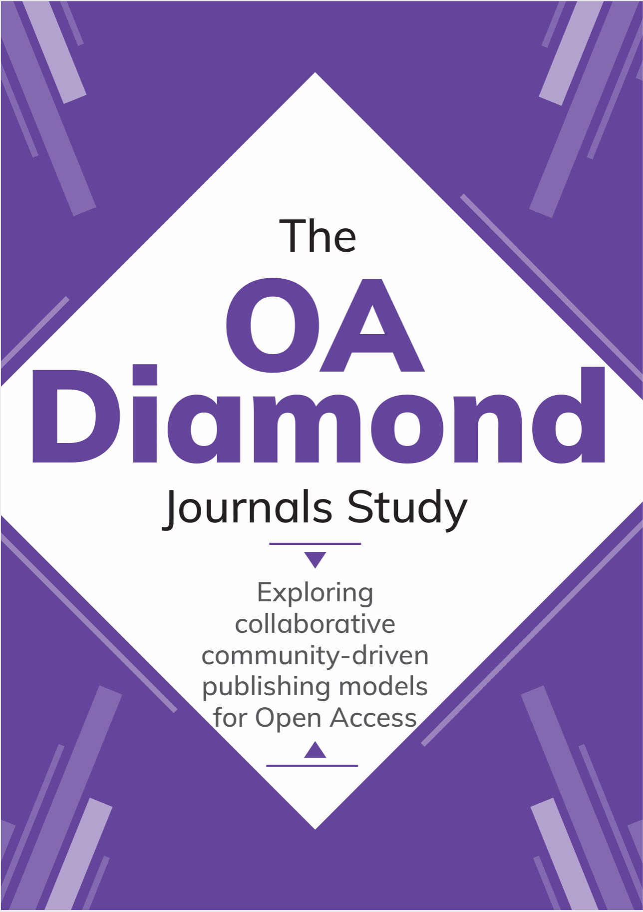 The cover of the OA Diamond Journals Study: Exploring collaborative community-driven publishing models for Open Access. 