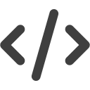 software icon indicating code