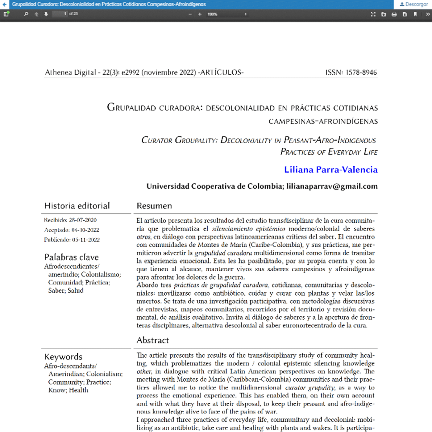 Yet another example of how a journal article can manifest with OJS and the many users who make up the community. 