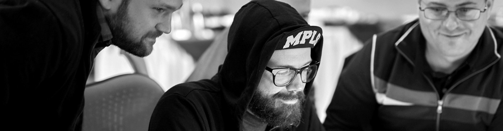 A group of PKPers looking very satisfied with their work at a sprint