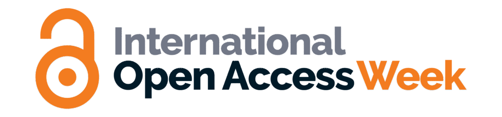 International Open Access Week logo with an unlock symbol