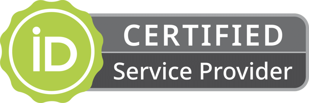 ORCID certified service provider badge