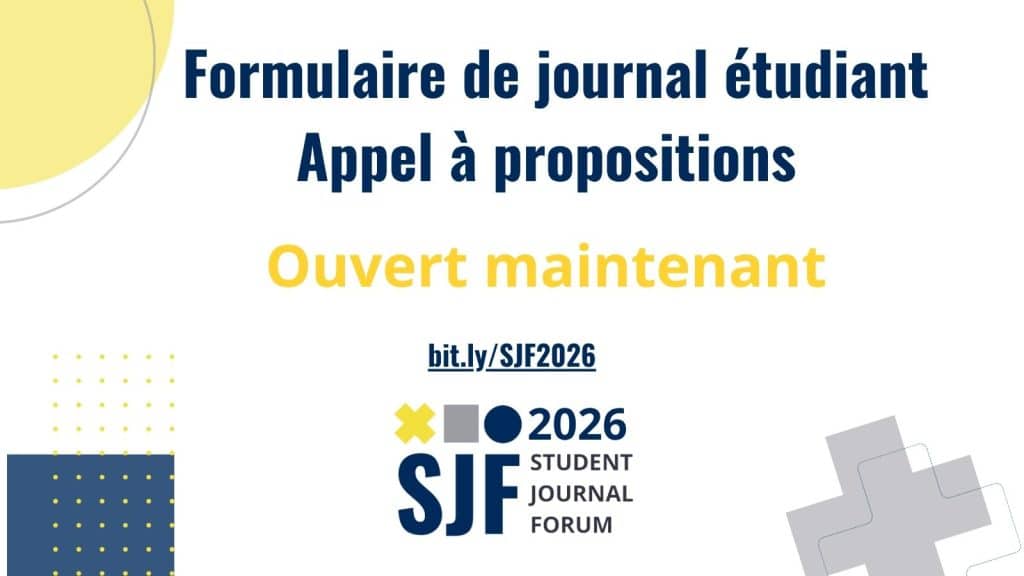 Décoratif, à l'exception de l'URL courte qui est bit.ly/SJF2026